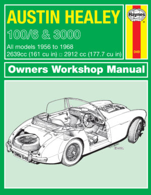 Haynes Austin Healey reparasjonshåndbok for Austin Healey 100/6 & 3000 (56 - 68) up to G classic reprint