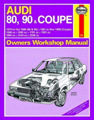 Haynes Audi reparasjonshåndbok for Audi 80