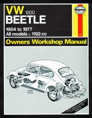 Haynes Volkswagen reparasjonshåndbok for VW Beetle 1200 (54 - 77) up to S