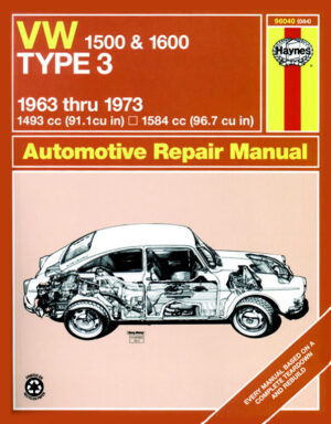 Haynes Volkswagen reparasjonshåndbok for VW Type 3 (63 - 73) up to M classic reprint