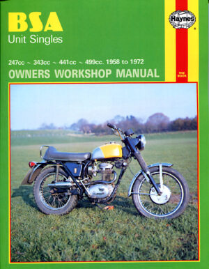 Haynes BSA reparasjonshåndbok for BSA Unit Singles (58 - 72)