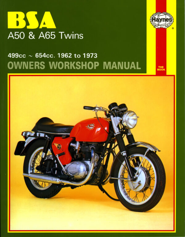 Haynes BSA reparasjonshåndbok for BSA A50 & A65 Twins (62 - 73)