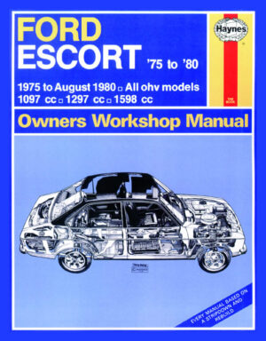 Haynes Ford reparasjonshåndbok for Ford Escort (75 - Aug 80) up to V classic reprint