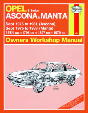 Haynes Opel reparasjonshåndbok for Opel Ascona & Manta (B Series) (Sept 75 - 88) up to F classic reprint