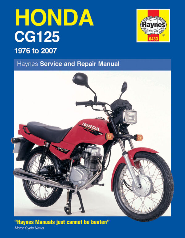 Haynes Honda reparasjonshåndbok for Honda CG125 (76 - 07)