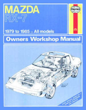 Haynes Mazda reparasjonshåndbok for Mazda RX-7 Petrol (79 - 85) up to C classic reprint