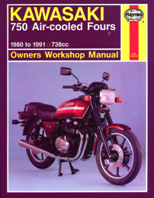 Haynes Kawasaki reparasjonshåndbok for Kawasaki 750 Air-cooled Fours (80 - 91)