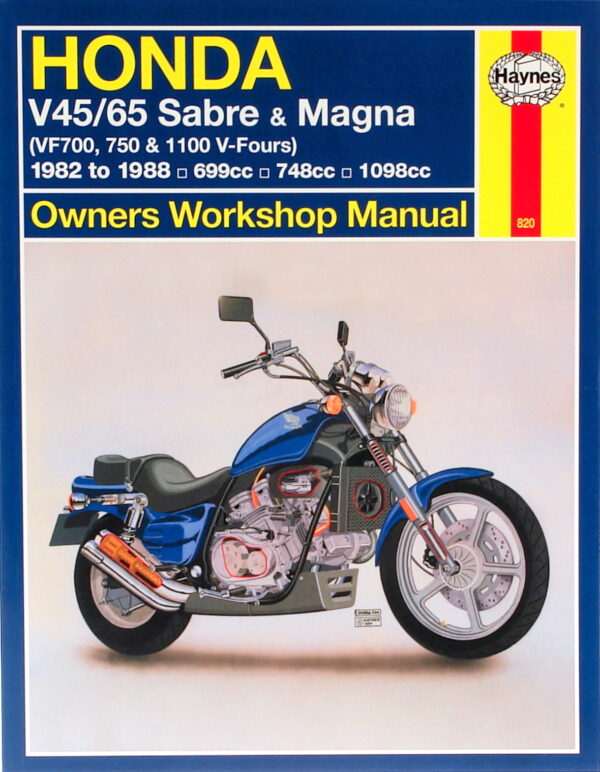 Haynes Honda reparasjonshåndbok for Honda V45/65 Sabre & Magna (82 - 88)