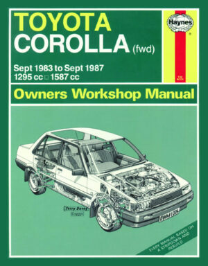 Haynes Toyota reparasjonshåndbok for Toyota Corolla (Sept 83 - Sept 87) A to E