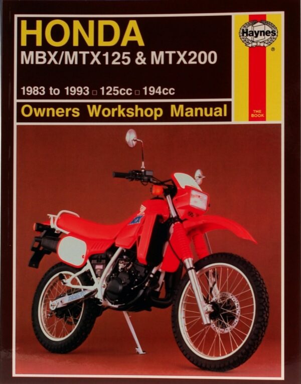 Haynes Honda reparasjonshåndbok for Honda MBX/MTX125 and MTX200 (83 - 93)