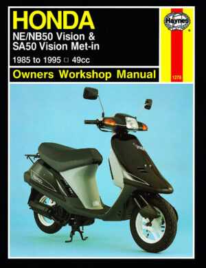 Haynes Honda reparasjonshåndbok for Honda NE/NB50 Vision & SA50 Vision Met-in (85 - 95)