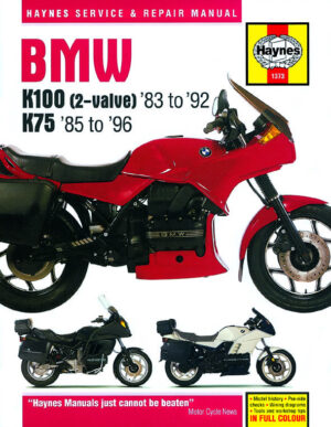 Haynes BMW reparasjonshåndbok for BMW K100 & 75 2-valve Models (83 - 96) Haynes Repair Manual