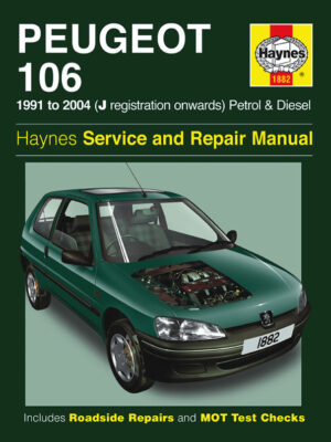 Haynes Peugeot reparasjonshåndbok for Peugeot 106 Petrol & Diesel (91 - 04) J to 53