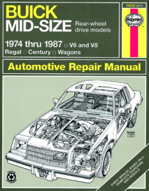 Haynes Buick reparasjonshåndbok for Buick Mid-size (RWD) ‘74 - ‘87