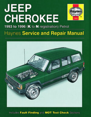 Haynes Jeep reparasjonshåndbok for Jeep Cherokee Petrol (93 - 96) K to N