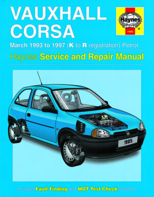 Haynes Opel reparasjonshåndbok for Vauxhall Corsa Petrol (Mar 93 - 97) K to R