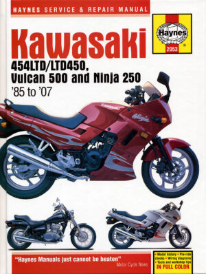 Haynes Kawasaki reparasjonshåndbok for Kawasaki 454LTD/LTD450