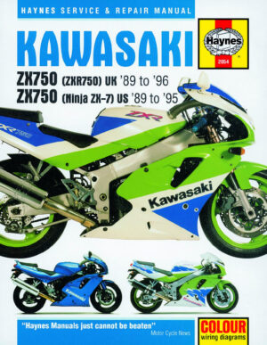 Haynes Kawasaki reparasjonshåndbok for Kawasaki ZX750 (Ninja ZX-7 & ZXR750) Fours (89 - 96) Haynes Repair Manual