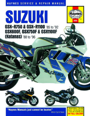 Haynes Suzuki reparasjonshåndbok for Suzuki GSX-R750