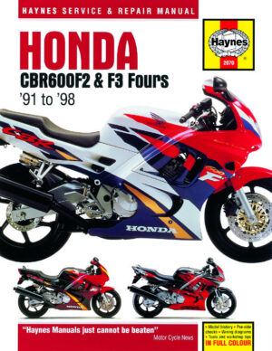 Haynes Honda reparasjonshåndbok for Honda CBR600F2 and F3 Fours (91 - 98)