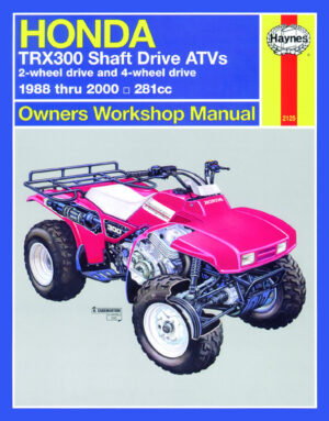 Haynes Honda reparasjonshåndbok for Honda TRX300 Shaft Drive ATVs (88 - 00)