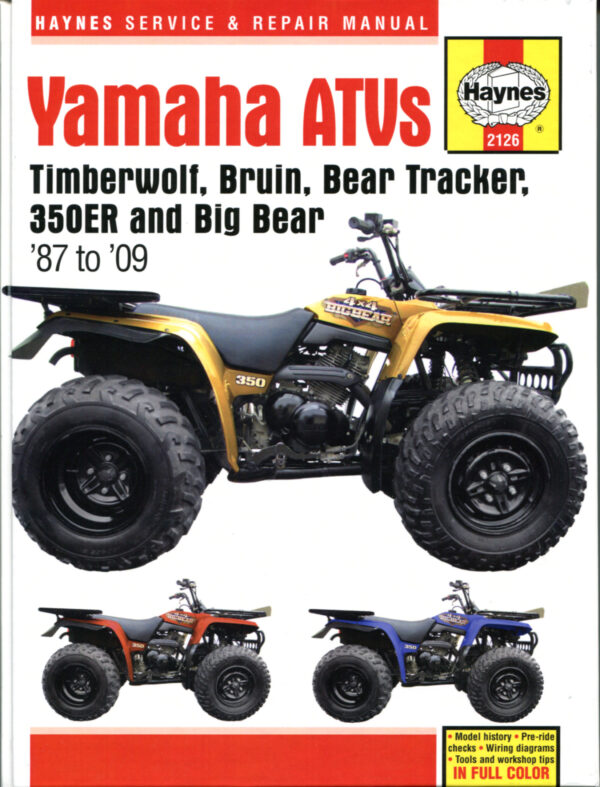 Haynes Yamaha reparasjonshåndbok for Yamaha ATVs (87 - 09) Haynes Repair Manual