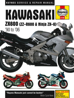 Haynes Kawasaki reparasjonshåndbok for Kawasaki ZX600 (Ninja ZX-6