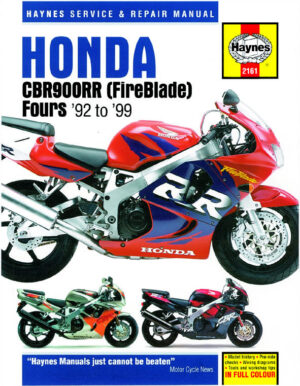 Haynes Honda reparasjonshåndbok for Honda CBR900RR FireBlade (92 - 99)