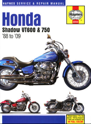 Haynes Honda reparasjonshåndbok for Honda Shadow VT600 & 750 (88 - 09)