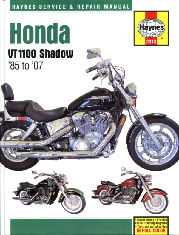 Haynes Honda reparasjonshåndbok for Honda Shadow VT1100 (USA) (85 - 07)