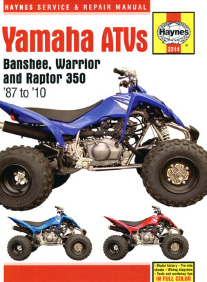 Haynes Yamaha reparasjonshåndbok for Yamaha ATVs (87 - 10)