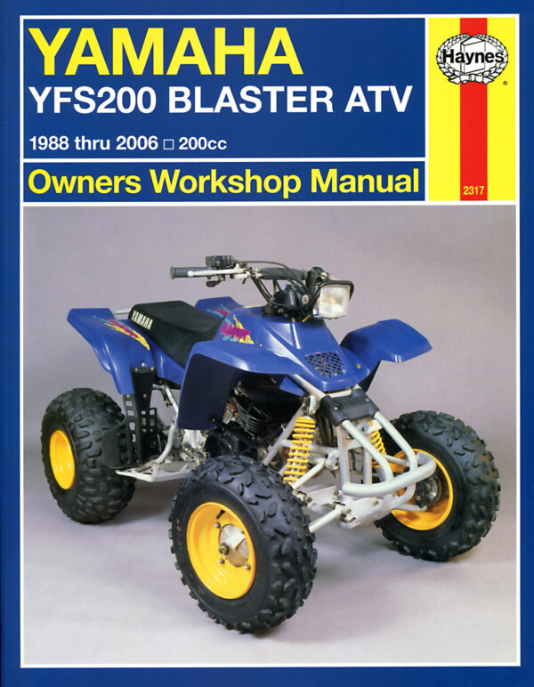 Haynes Yamaha reparasjonshåndbok for Yamaha YFS200 Blaster ATV (88 - 06)