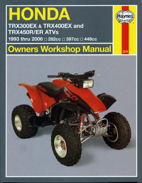 Haynes Honda reparasjonshåndbok for Honda TRX300EX