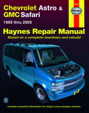 Haynes Chevrolet reparasjonshåndbok for Chevrolet Astro & GMC Safari Mini-vans ‘85 - ‘03