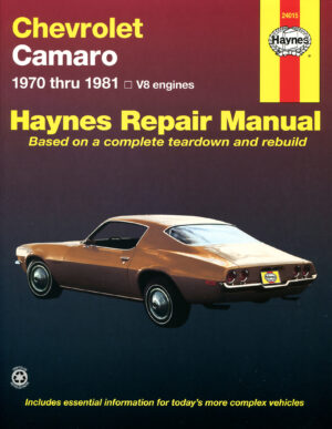 Haynes Chevrolet reparasjonshåndbok for Chevrolet Camaro ‘70 - ‘81