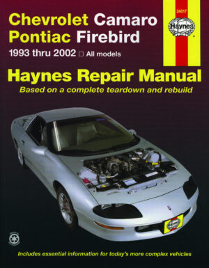 Haynes Chevrolet reparasjonshåndbok for Chevrolet Camaro & Pontiac Firebird ‘93 - ‘02