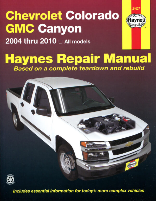 Haynes Chevrolet reparasjonshåndbok for Chevrolet Colorado & GMC Canyon ‘04 - ‘10