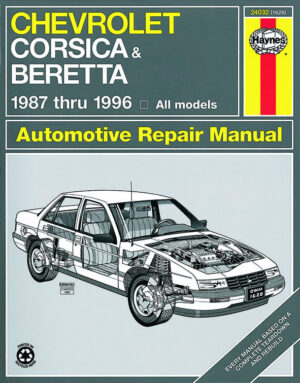 Haynes Chevrolet reparasjonshåndbok for Chevrolet Corsica & Beretta ‘87 - ‘96