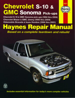 Haynes Chevrolet reparasjonshåndbok for Chevrolet S-10 & GMC Somona Pick-ups ‘94 - ‘04