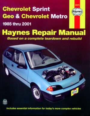 Haynes Chevrolet reparasjonshåndbok for Chevrolet Sprint & Geo Metro ‘85 - ‘01