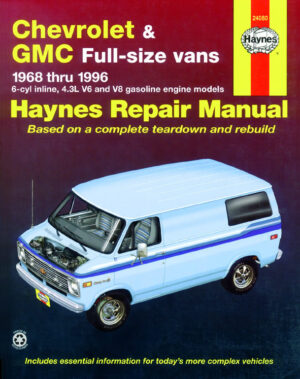 Haynes Chevrolet reparasjonshåndbok for Chevrolet Vans ‘68 - ‘96