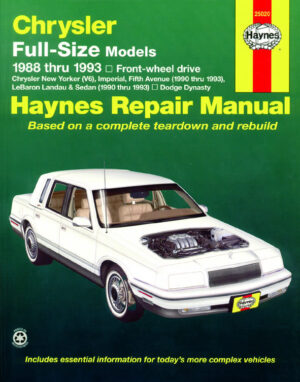 Haynes Chrysler reparasjonshåndbok for Chrysler Full-Size (FWD) ‘88 - ‘93