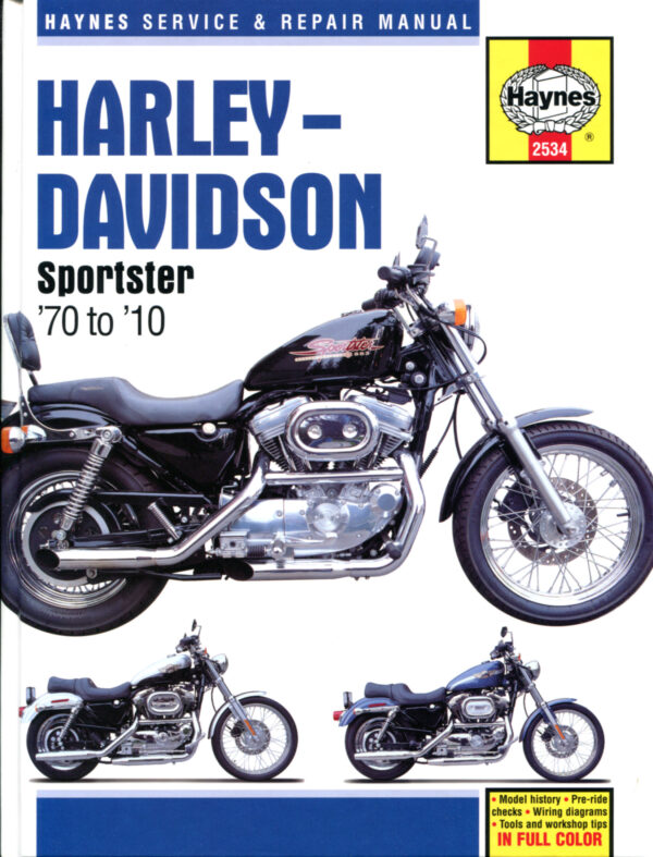 Haynes Harley Davidson reparasjonshåndbok for Harley-Davidson Sportsters (70 - 13)