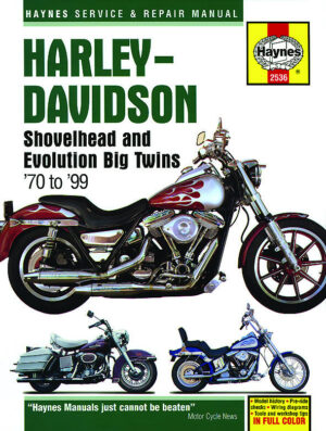 Haynes Harley Davidson reparasjonshåndbok for Harley-Davidson Shovelhead and Evolution Big Twins (70 - 99)