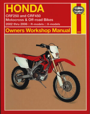 Haynes Honda reparasjonshåndbok for Honda CRF250 & CRF450 2002 to 2006