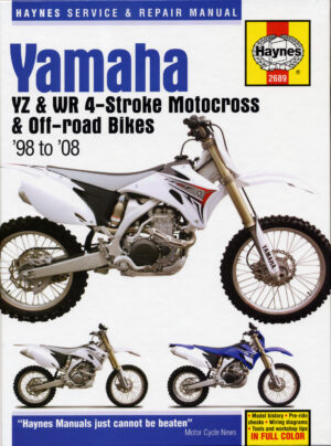 Haynes Yamaha reparasjonshåndbok for Yamaha YZ & WR 4-stroke Motocross Bikes (98 - 07)