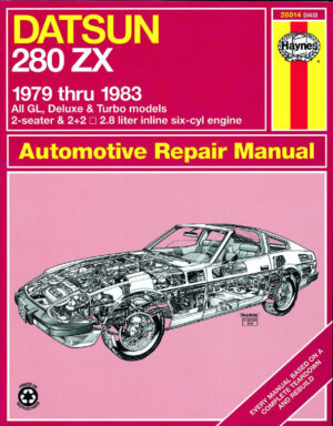 Haynes DATSUN reparasjonshåndbok for Datsun 280ZX ‘79 - ‘83