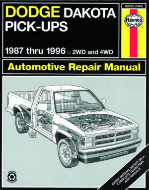 Haynes Dodge reparasjonshåndbok for Dodge Dakota Pick-up ‘87 - ‘96