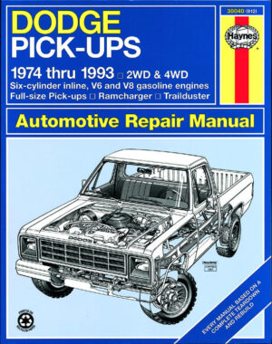 Haynes Dodge reparasjonshåndbok for Dodge Full-Size Pick-up ‘74 - ‘93