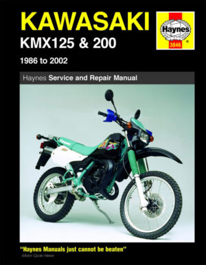 Haynes Kawasaki reparasjonshåndbok for Kawasaki KMX125 and 200 (86 - 02)